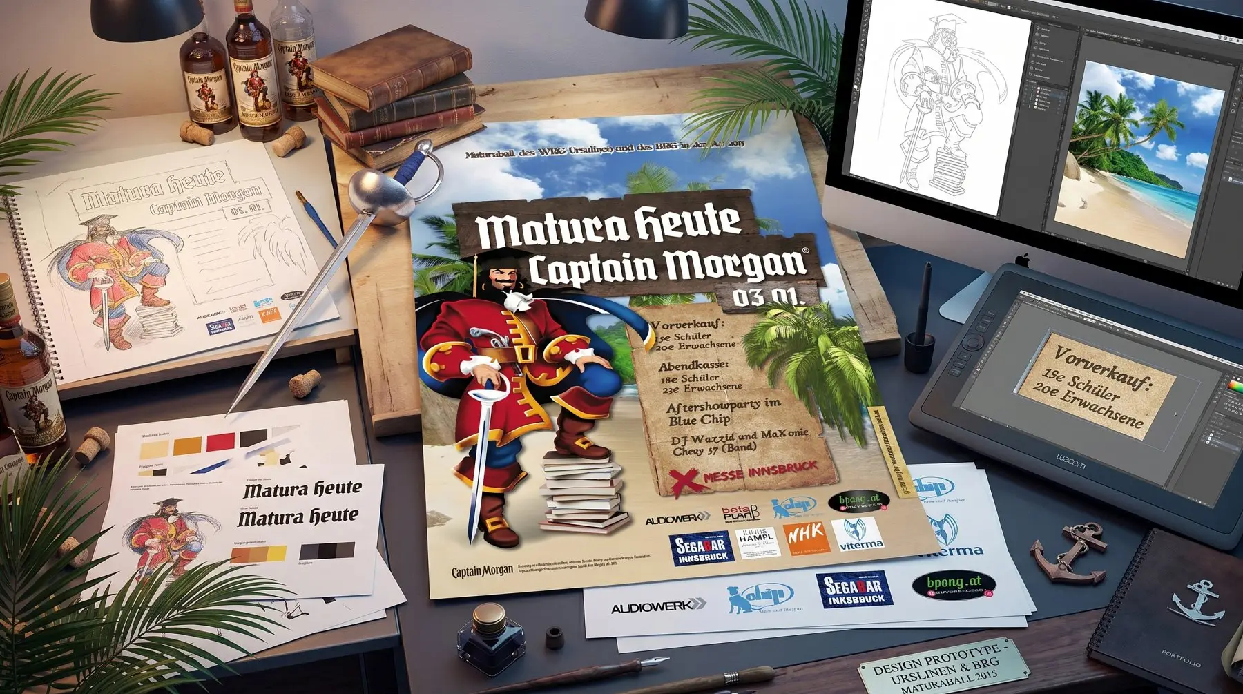 High-End Maturaballdesign der Grafikagentur aus dem Bezirk Ried im Innkreis