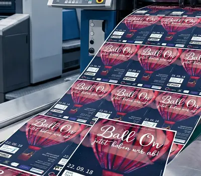 Maturaball Flyer professionell gedruckt
