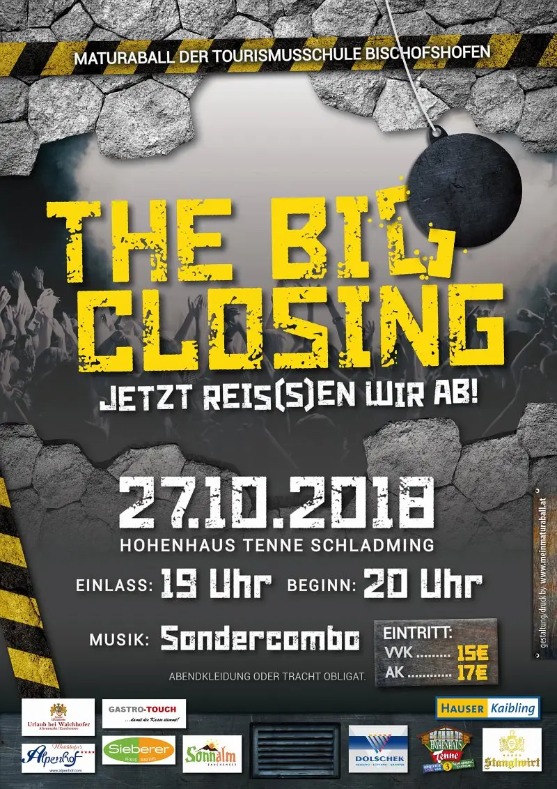 Showcase The Big Closing - jetzt reis(s)en wir ab