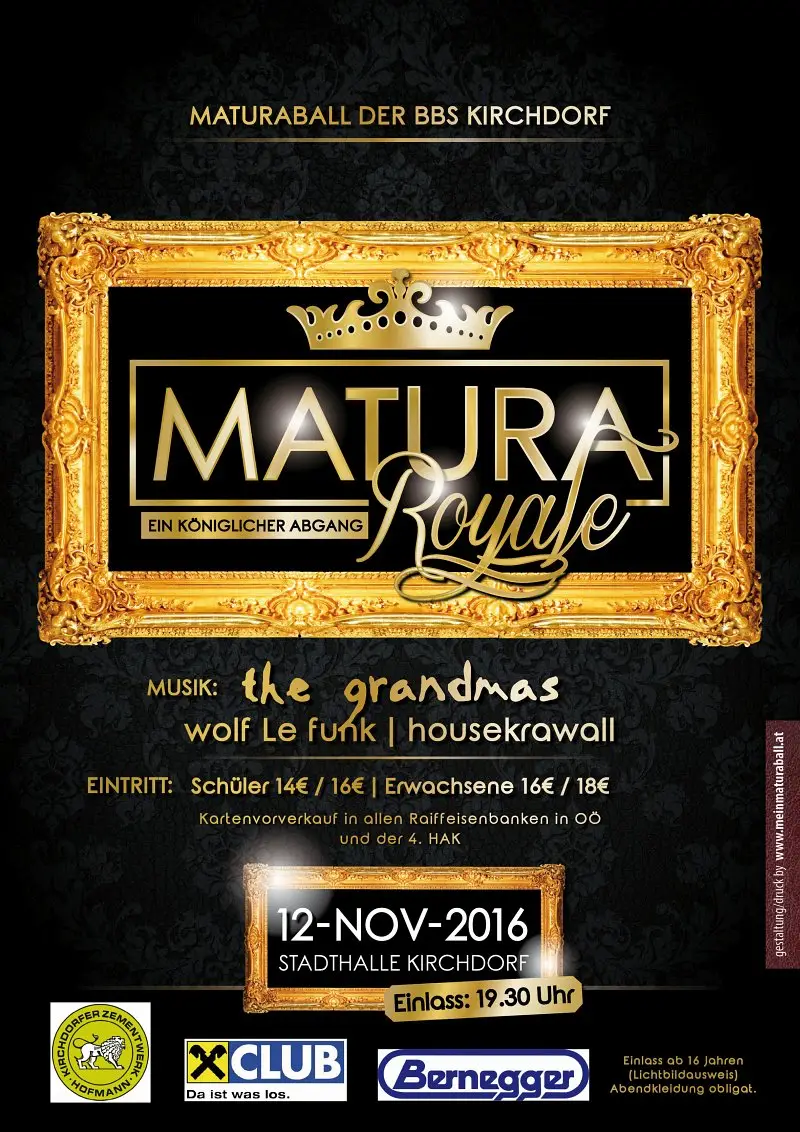 Showcase Matura Royale - ein königlicher Abgang