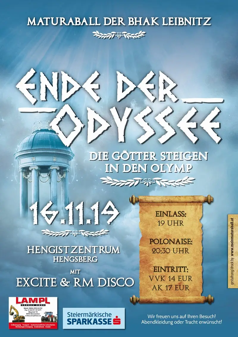 Showcase Ende der Odyssee - die Götter steigen in den Olymp