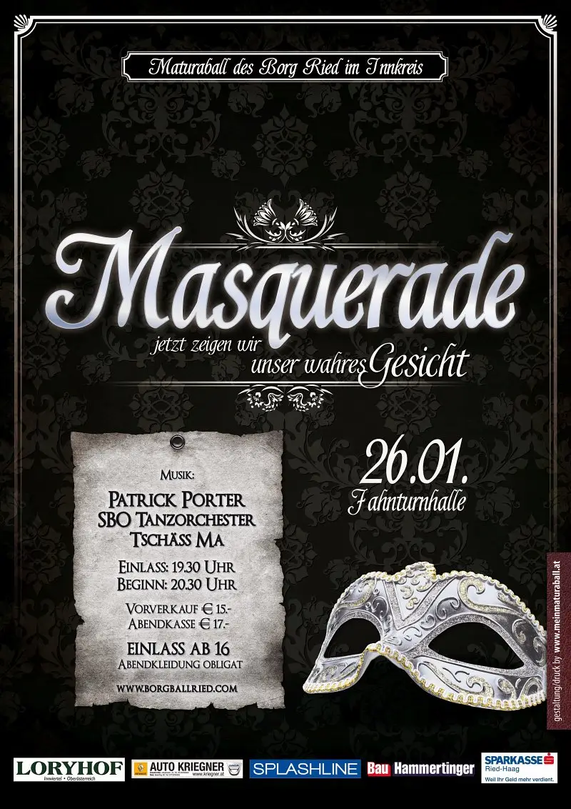 Showcase Masquerade - jetzt zeigen wir unser wahres Gesicht