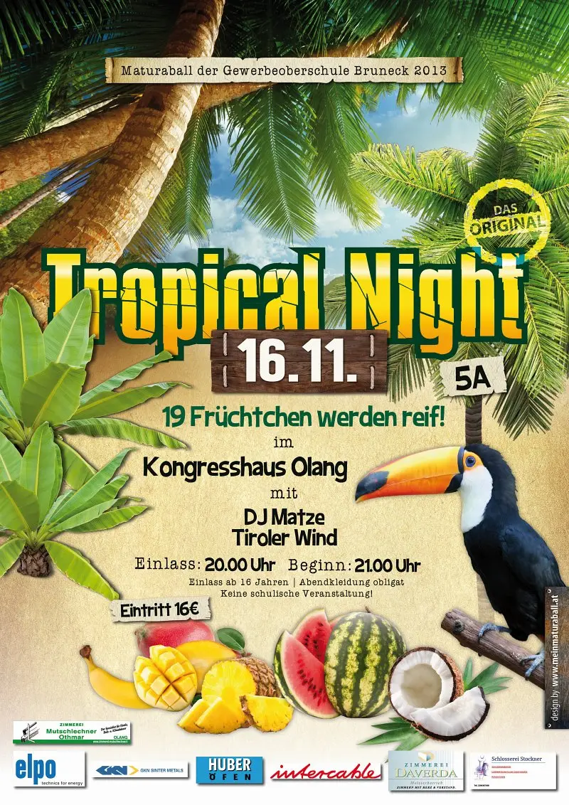 Showcase Tropical Night - 19 Früchtchen werden reif!