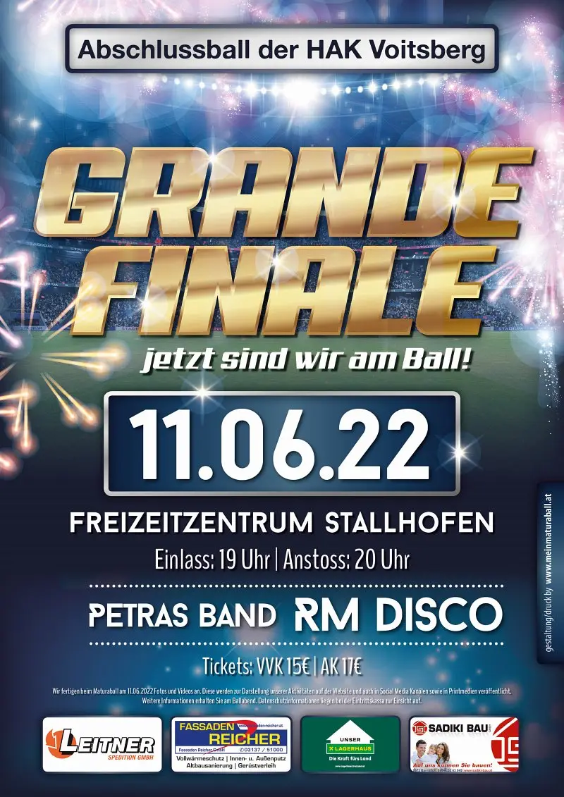 Showcase Grande Finale - jetzt sind wir am Ball!