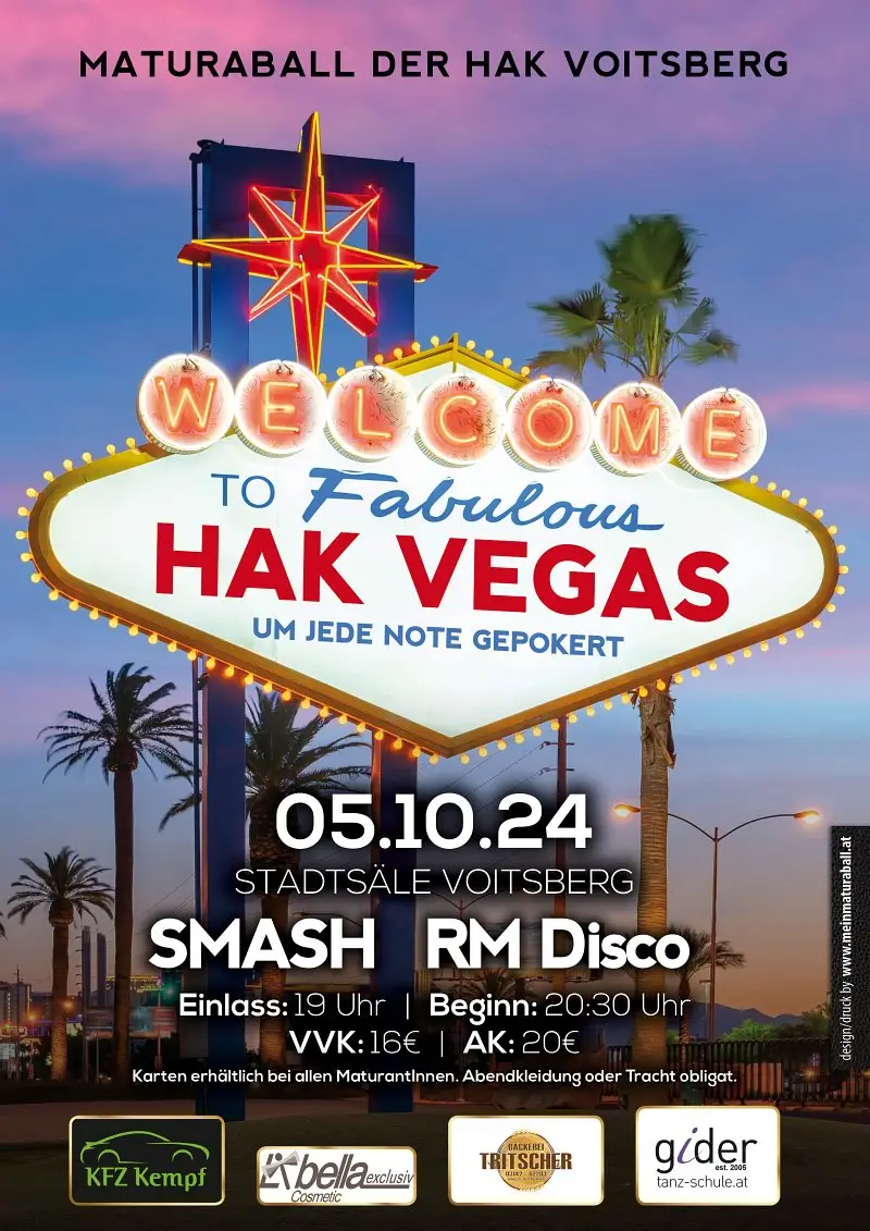 Showcase Welcome to Fabulous HAK VEGAS - um jede Note gepokert