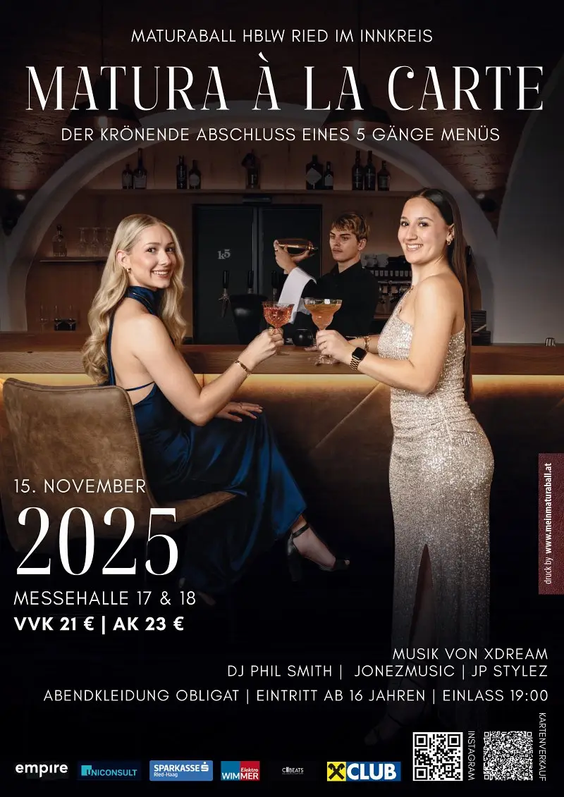 Showcase Matura á la Carte - der krönende Abschluss eines 5-Gänge-Menüs